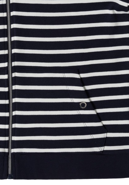 Langarm Jacke mit Kapuze und Struktur