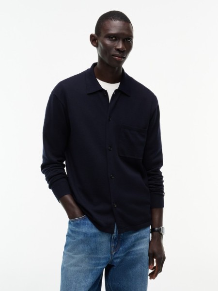 ESSENTIAL COTTON LS OVER SHIRT