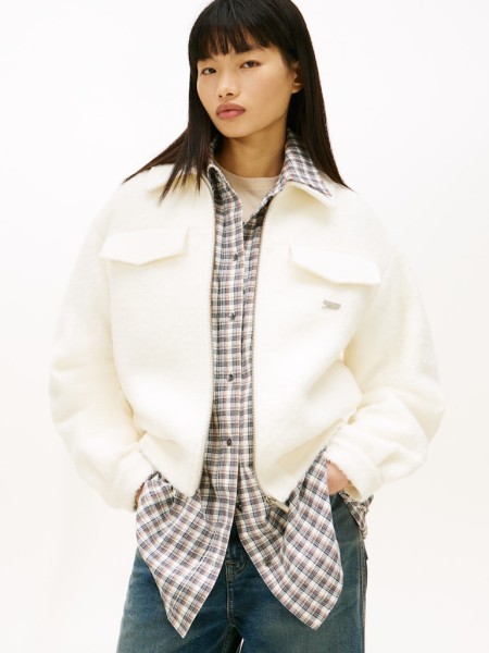 TJW OVS WOOL ZIP FRONT JACKET