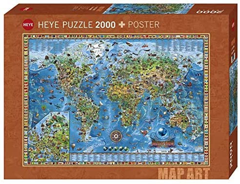 Puzzle 2000 Teile Weltkarte