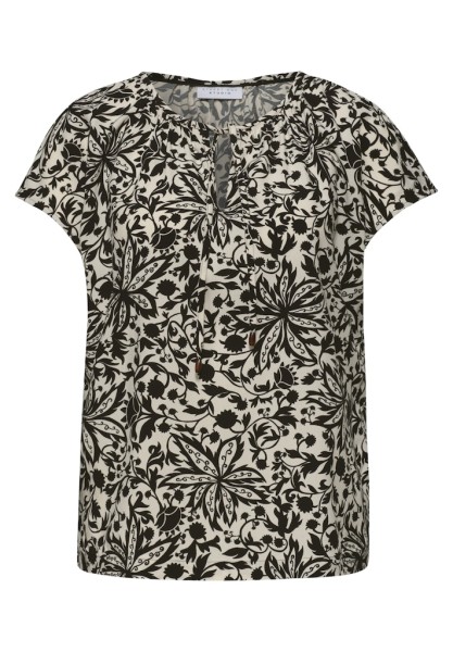 Dropped Shoulder Blusenshirt mit Bändern