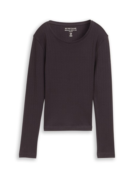 Pointelle Langarmshirt