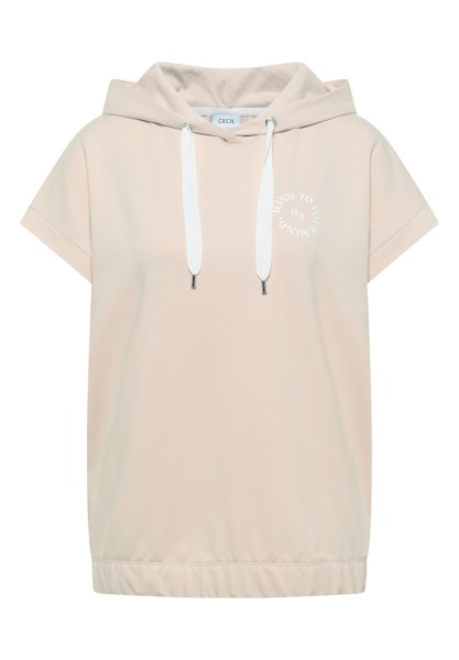 T-Shirt mit Hoodie und Printdetail