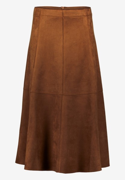 Midirock in Velourlederoptik