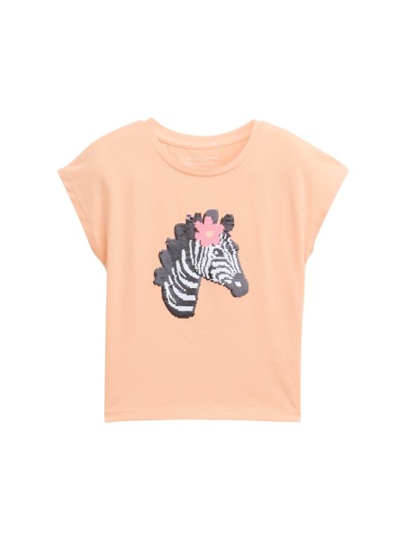 T-Shirt mit Wendepailletten