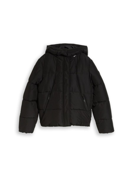 Puffer-Jacke mit abnehmbarer Kapuze