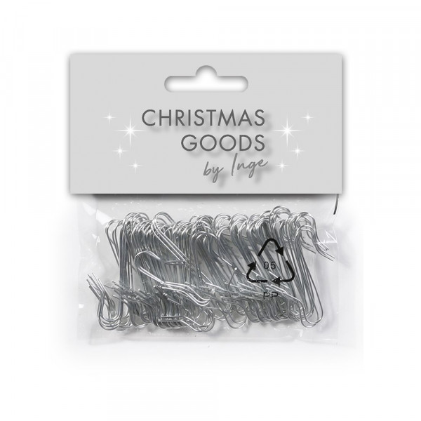 Kugelaufhänger "SILBER", 50 tlg.