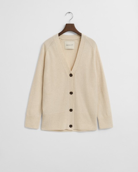 Strickjacke aus Wolle mit Kaschmiranteil