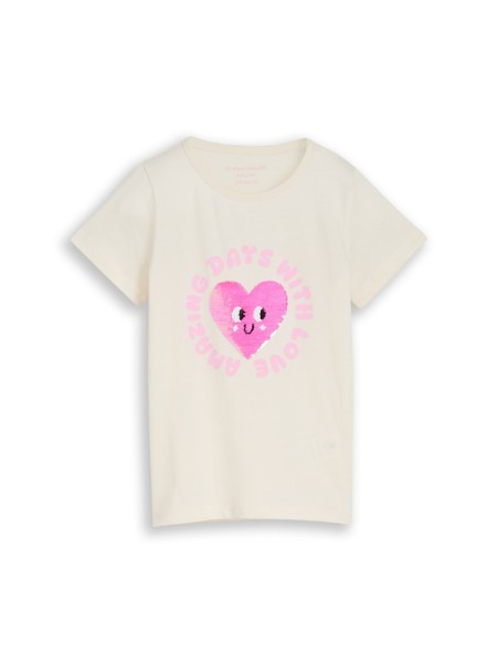 T-Shirt mit Wendepailletten