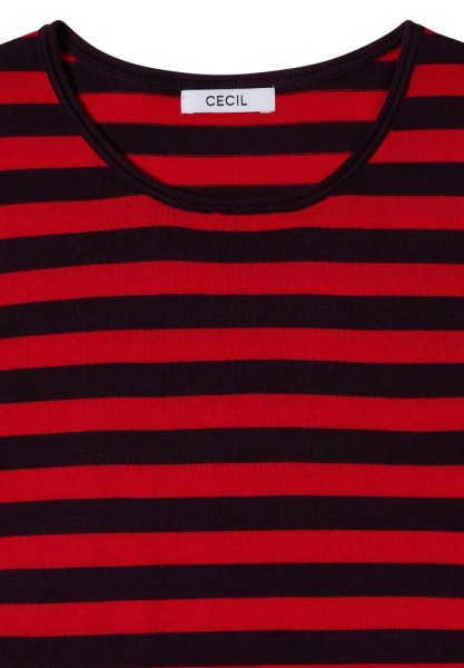 Pullover mit Rundhals und Streifen