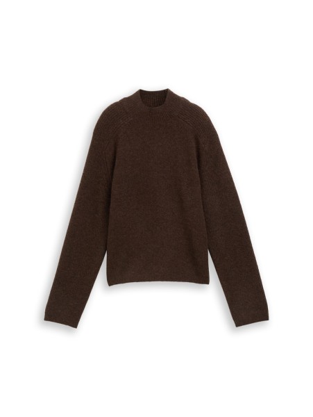 Strickpullover mit Wollanteil