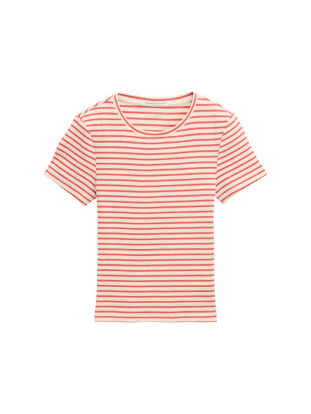 Ripp T-Shirt mit Muster