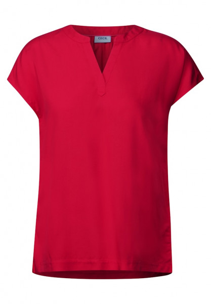 Blusenshirt in Unifarbe