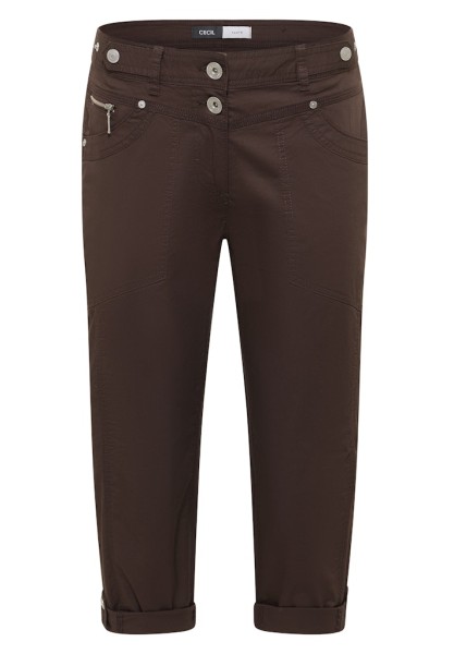 Mid Waist Casual Fit Hose mit Turn Up