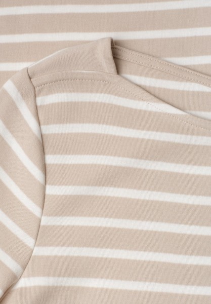 3/4-Arm Shirt mit U-Boot-Ausschnitt