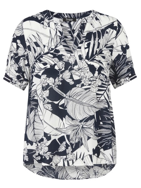 Bluse V-Ausschnitt 1/2 Arm Druck