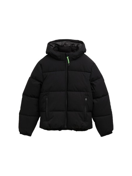 Puffer-Jacke mit abnehmbarer Kapuze