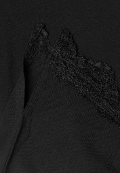 Langarm Shirt mit diagonalem Saum