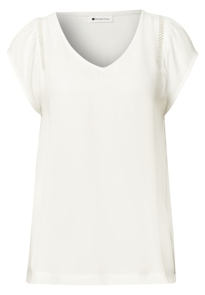 Dropped Shoulder Shirt mit V-Neck