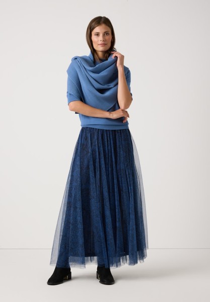 Turtleneck-Pullover mit kurzen Ärmeln