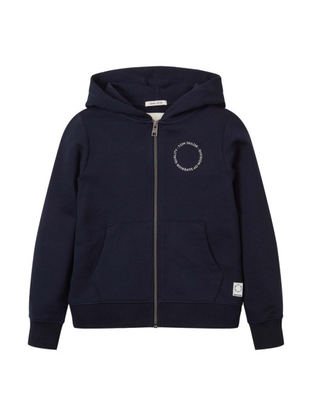Sweatshirt Jacke in Melange Optik