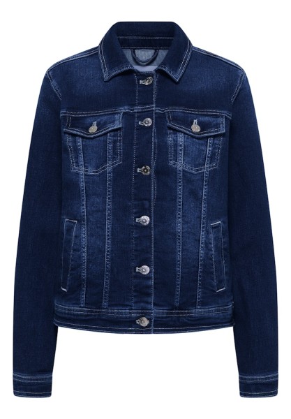 Jeansjacke mit Brusttaschen und Knöpfen