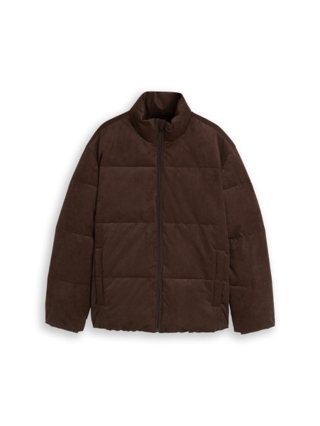 Relaxed Fit Cord Pufferjacke