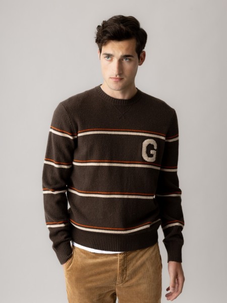 MMGRice Stripe Crew Knit