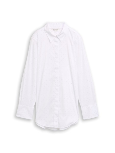 Loose Fit Bluse mit Strasssteinen