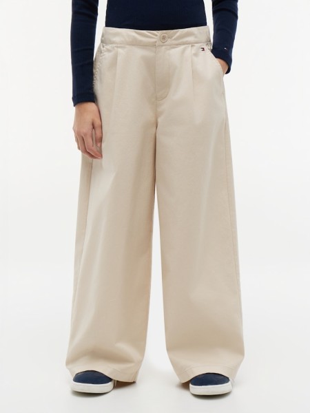 WIDE LEG PLEATED PANT