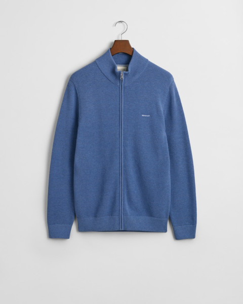 Strickjacke aus Baumwoll-Piqué