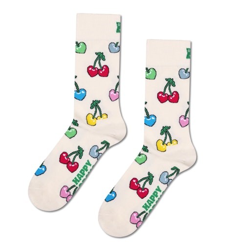 Cherry Heart Sock