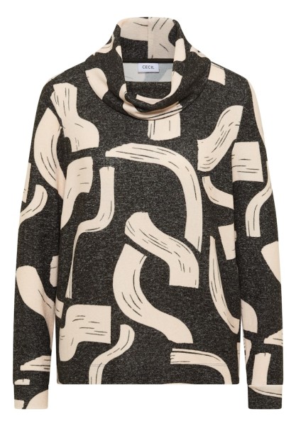 Gemustertes Melange Shirt