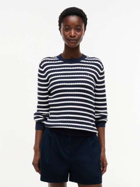 CO CABLE FINE GG C-NK LS SWEATER