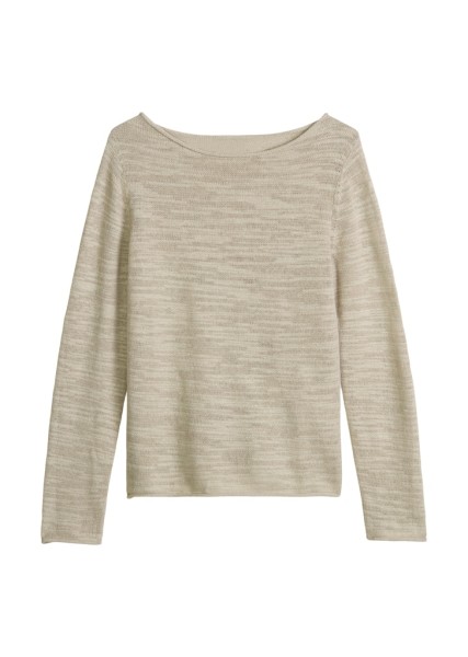 Slub-Pullover slim