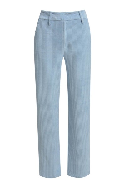 wideleg pants french pockets, elastic waist at back