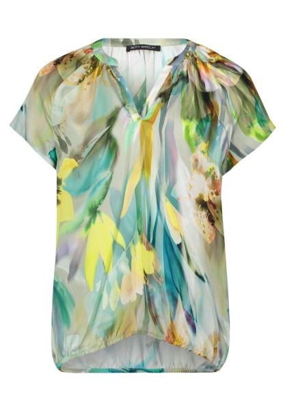 Satin-Bluse