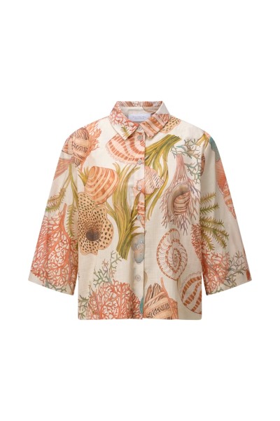 Printed Short Sleeves Blouse