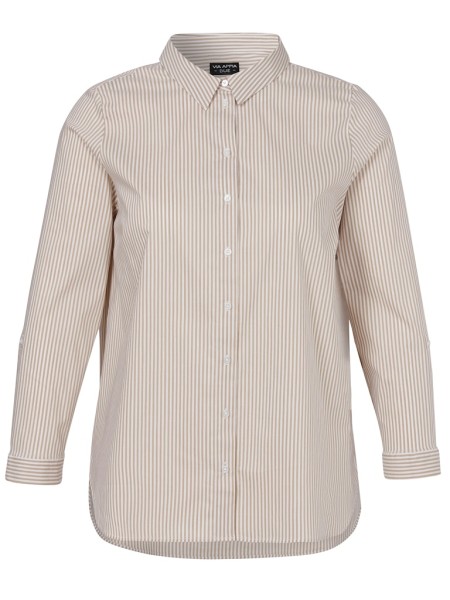 Bluse Hemdkragen 1/1 Arm Streifen