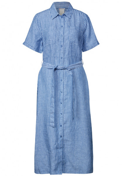 Gestreiftes Leinenkleid
