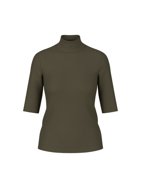 Basic-Shirt aus Baumwollstretch