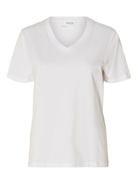 SLFESSENTIAL SS V-NECK TEE NOOS