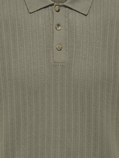 ONSMOON REG 12 SS POLO KNIT NOOS