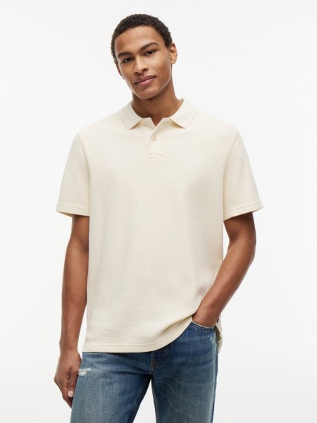 TJM REG WASHED WAFFLE POLO EXT