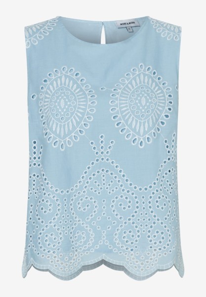 Blusentop mit Lockstickerei