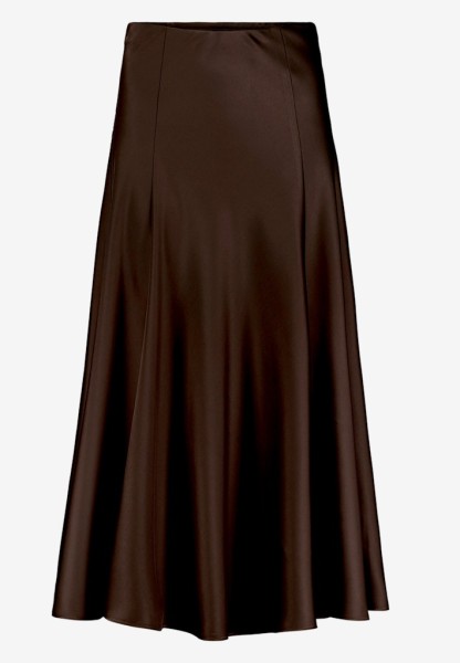 Satinrock Maxi mit Gummibund