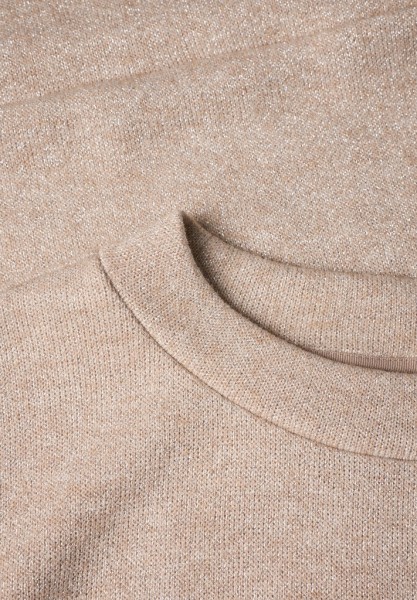 3/4-Arm Shirt im Strick-Look mit Glitzer