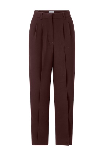 Cropped Wide Leg Pleated Pants