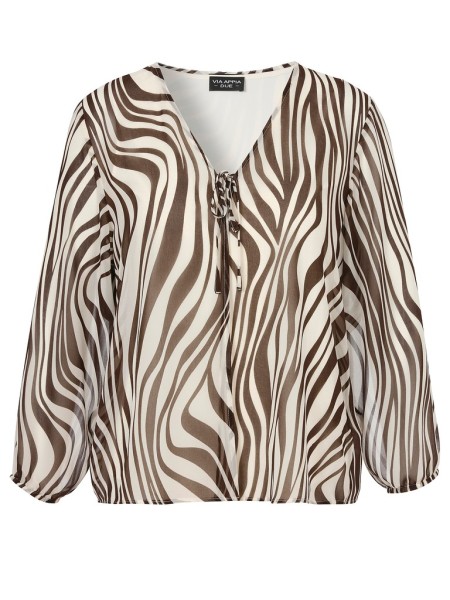 Bluse 2 in 1 V-Ausschnitt 1/1 Arm