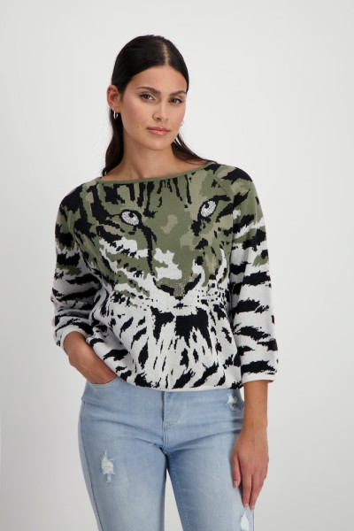 Pullover mit Tigermuster